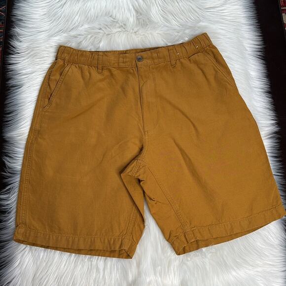 Uniqlo Mustard Linen Blend Shorts - Picture 2 of 6